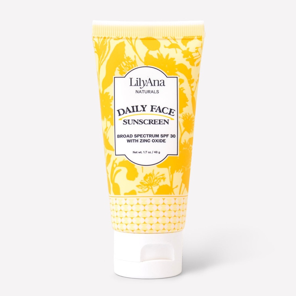 LilyAna Naturals Daily Face Sunscreen Broad Spectrum SPF 30 with Zinc Oxide